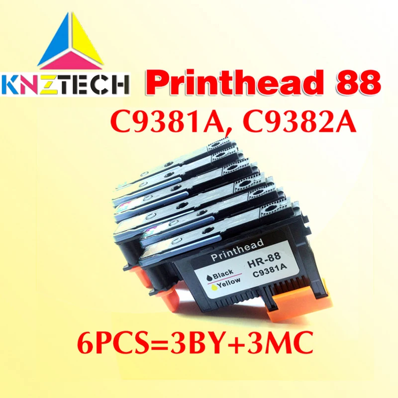 6x для 88 печатающей головки совместимы C9381A/C9382A K550 K5400 K8600 L7000 L7480 L7550|c9381a printhead|hp