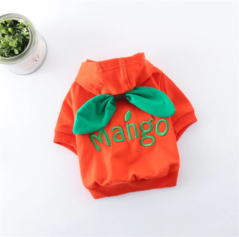 Apple Berry Mango Jackets Leisure Yorkie Bow Ties Hoodies Coats Pet Clothing Dog Clothes for Dogs Spring | Дом и сад