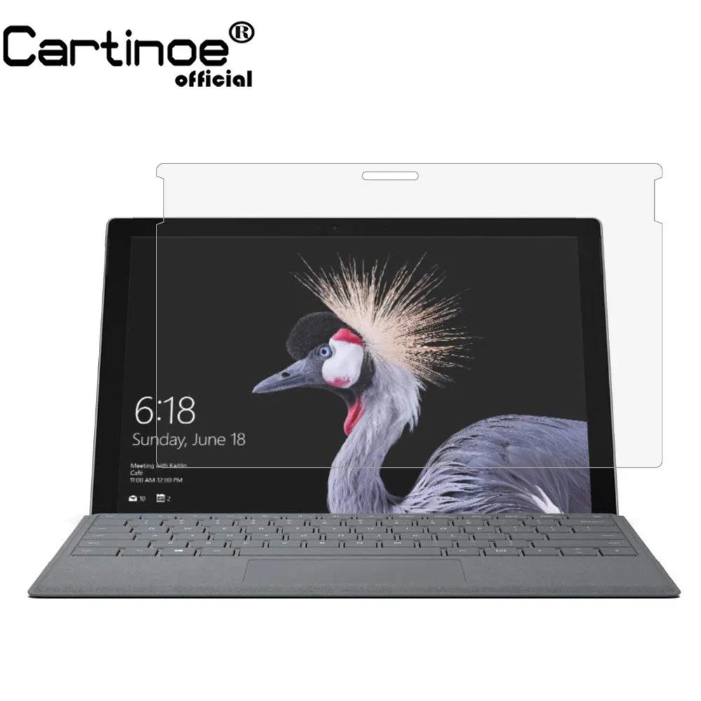 Cartinoe Защитная пленка для экрана планшета microsoft Surface Pro 2017/Pro 4 12 3 &quot Hd кристально