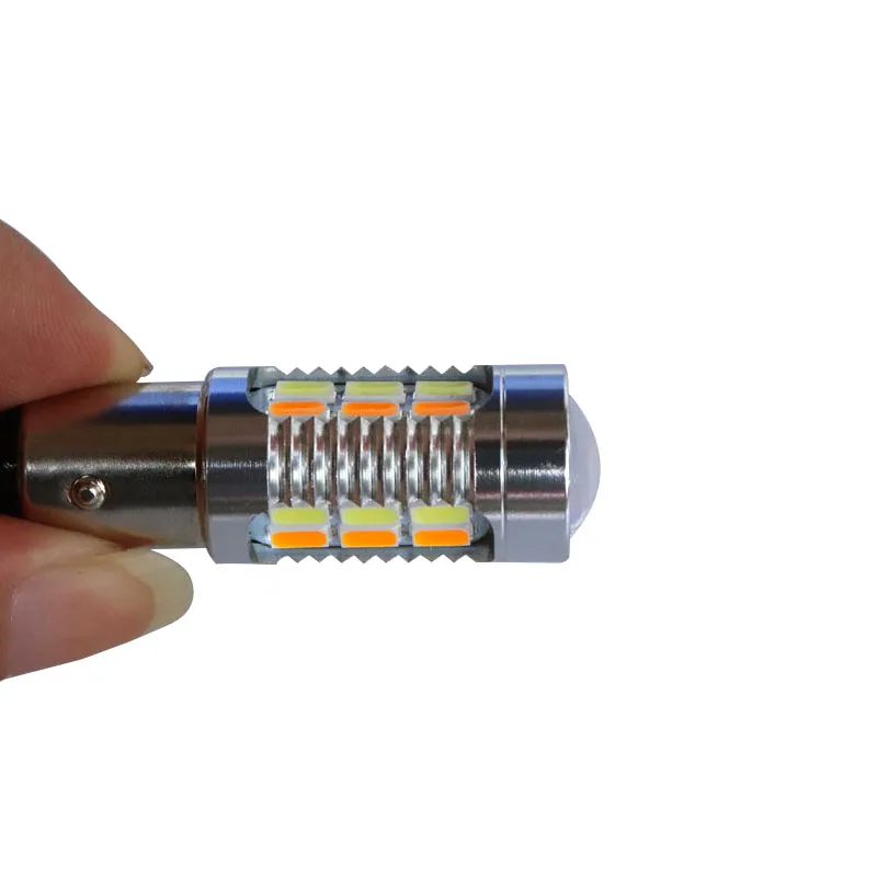 Двухцветные светодиодные лампы высокой мощности 1157 BAY15D T20 7443 T25 3157 28-SMD для