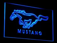 d054 mustang led neon light signs plastic crafts 7 colors sent in 24 hrs