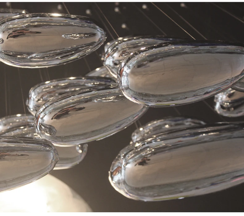 Новинка модные стеклянные люстры подвесной светильник для гостиной спальни 220 В +