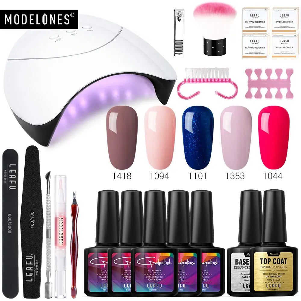 Светодиодная лампа для ногтей Modelones набор инструментов электрической дрели