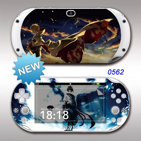 0562 PSV2000 Sticker Передняя и задняя защитная пленка PSV2000 Bleach Skin sticker s Cover для sony PS vita 2000 наклейка с человеком-пауком виниловая защитная пленка - Цвет: 0562 PSV2000 Sticker
