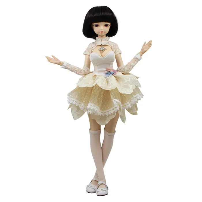 MMGIRL BJD кукла forturn days 1/4 45 см Сладкая девушка с макияж золотые длинные волосы сустава тела - Цвет: doll outfit shoes