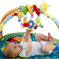 baby mobile crib music toy kid crib cot pram ringing bed bells spiral rattles toys yh 17