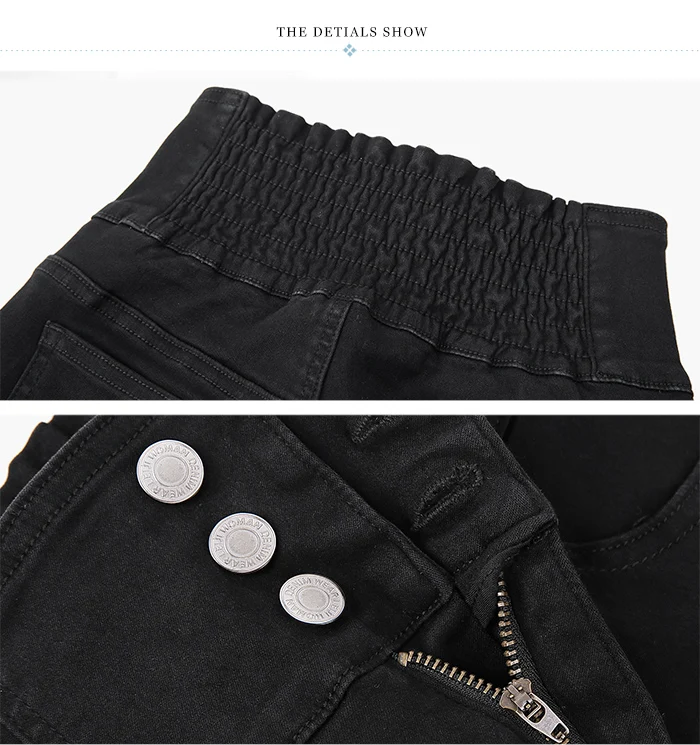 Женские узкие джинсы LEIJIJEANS, повседневные джинсы стрейч с высокой посадкой, на пуговицах, черные леггинсы больших размеров, весна-лето