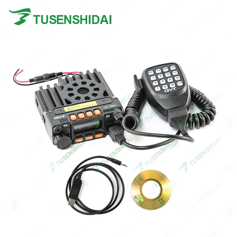 

QYT KT-8900 Dual Band U/V 25W 200CH Scrambler CTCSS/DCS FM DTMF Scan Mobile Taxi Amateur Car Radio Transceiver with Cable
