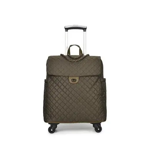 4 wheels Carrylove 1" дюймовый маленький кожаный чехол на колесиках для путешествий для девочек - Цвет: 4 wheels