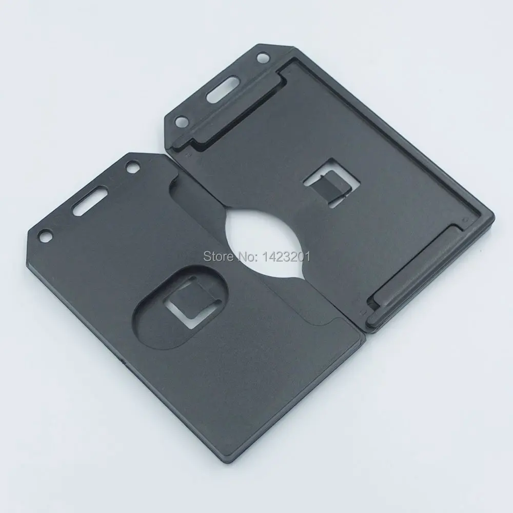 5 шт./лот вертикальные двухсторонние жесткие пластиковые визитные карточки с