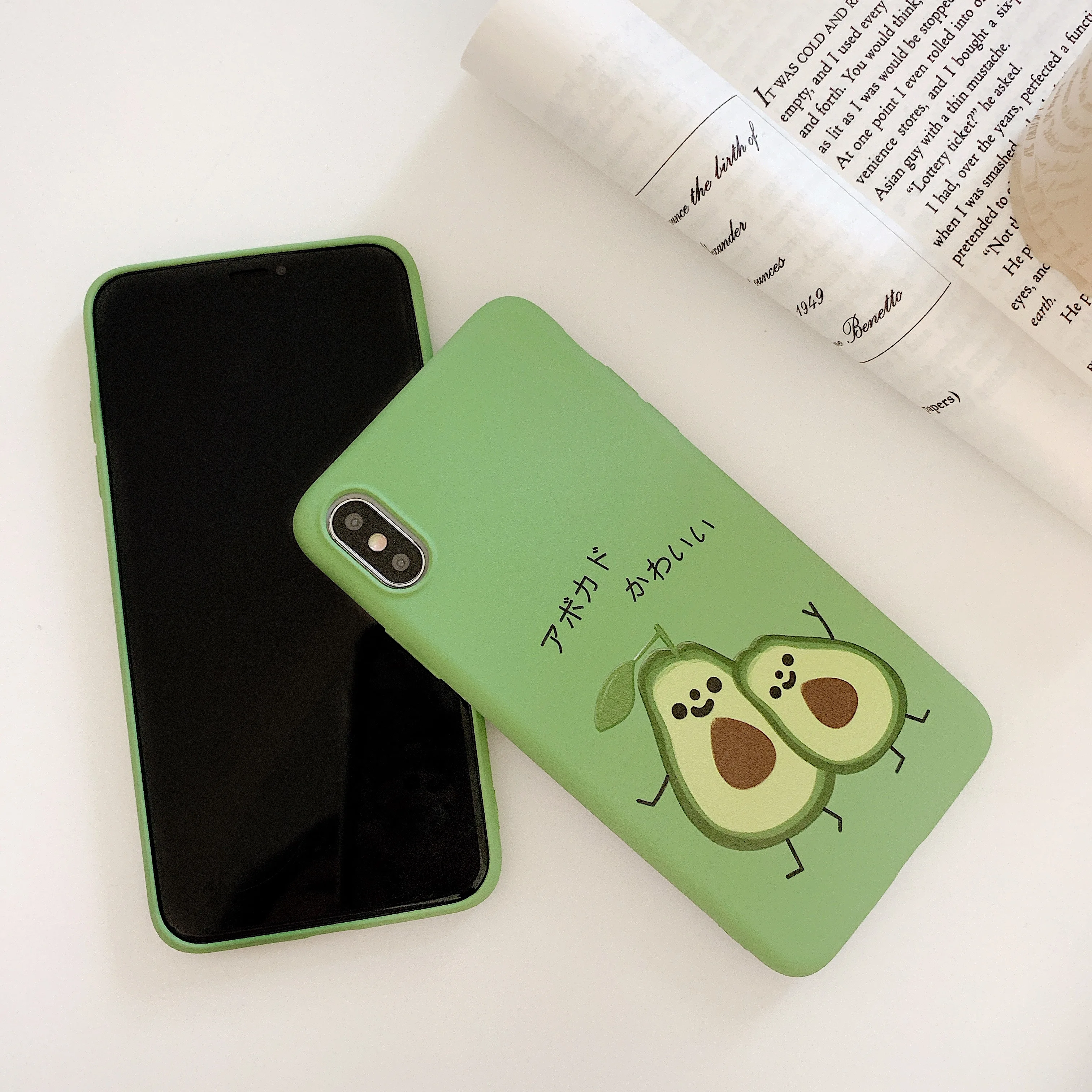 Милый зеленый чехол с авокадо для Samsung Galaxy S10 Plus S10e S9 S8 S7 Edge Note 9 8 C7 Pro C9 Мягкий
