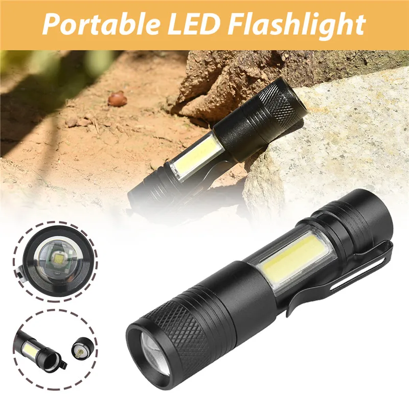 Новый Алюминий сплава телескопический зум светодиодный фонарик с киосков Свет