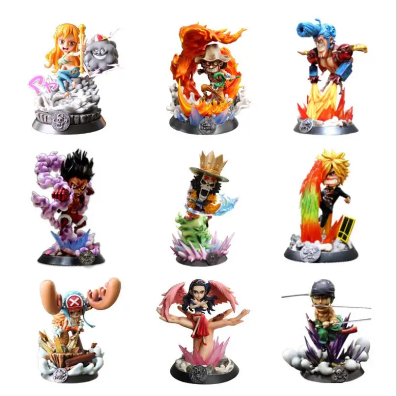Аниме one piece GK gear четвёртый Луффи Зоро игрушки Санджи и нами Робин Чоппер ПВХ