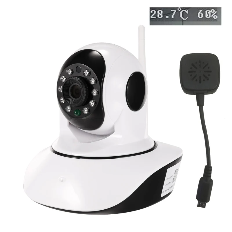 Датчик температуры и влажности беспроводной 1080p 720p HD IP камера Wi Fi купольная