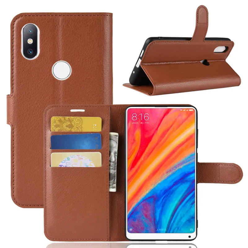 For XIAOMI MI MIX 2S Case MIX2S Flip Luxury PU Leather Phone XIOMI 2 S Back Cover | Мобильные телефоны и аксессуары