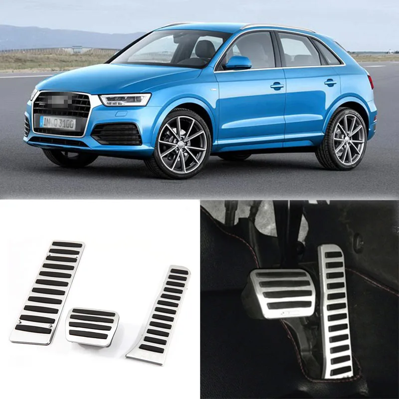 Комплект алюминиевых Противоскользящих подставок для Audi Q3 2013 2017|Педали| |