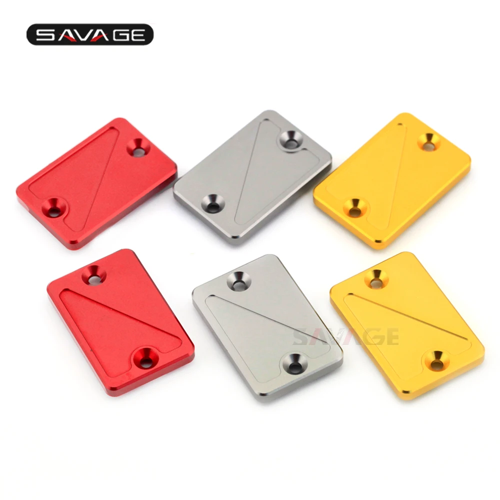 

CNC Front Rear Brake Fluid Reservoir Cover Oil Cap For SUZUKI LT-A 400F LTA 400F 2015 2016 2017 Motorcycle Accessories Aluminium