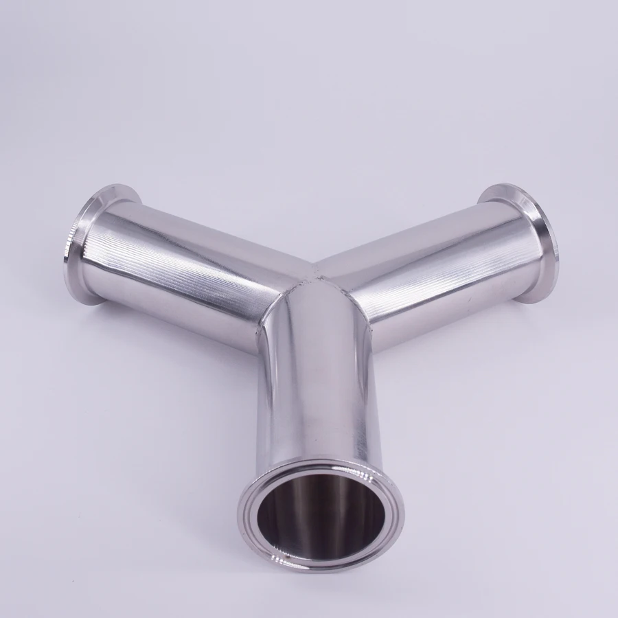 51mm 2&quot Pipe OD Tri Clamp Y Shaped 3 Way SUS 304 Stainless Steel Sanitary Fitting Spliter Homebrew Beer Wine | Обустройство дома