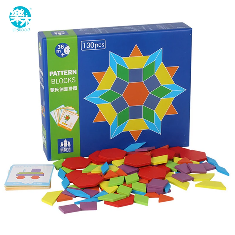 

Logwood 130 PCS Wooden Puzzle Games Montessori Educational Toys For Children Jigsaw Puzzle Learning Wood Developing Toys