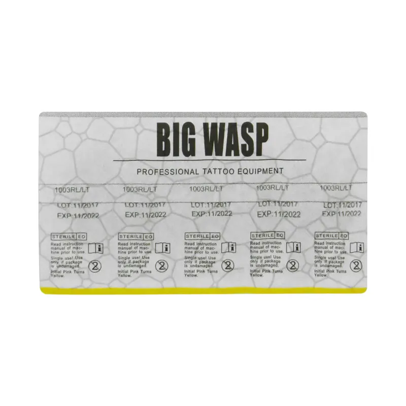 Original BIG WASP Gray Tattoo Needle Cartridge 1 Round Shaders (1201RL) 20Pcs/Box |