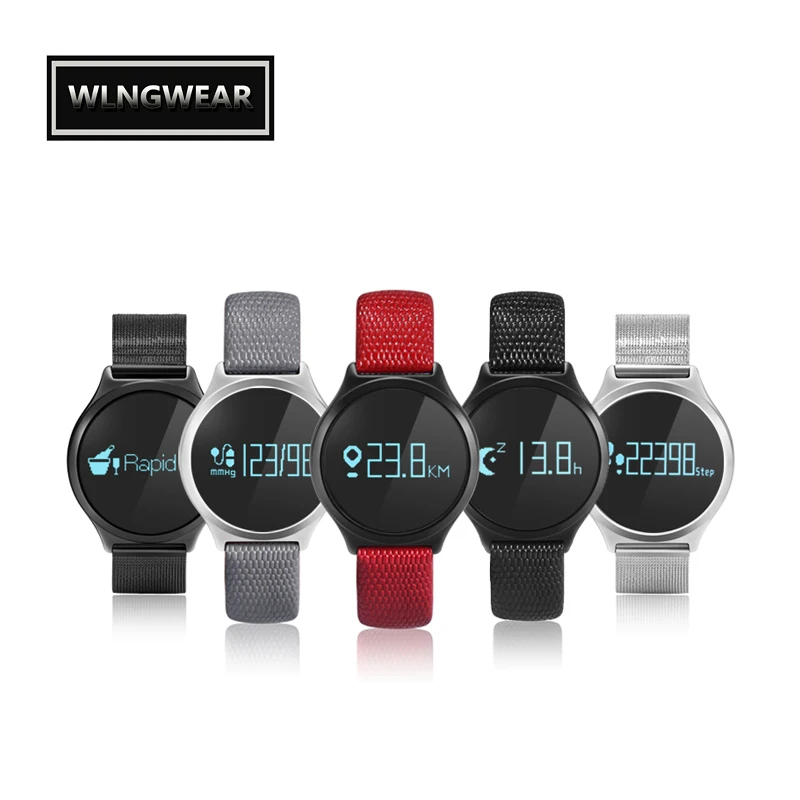 Wlngwear M7 Смарт часы с Bluetooth спортивные крови Давление жизни Водонепроницаемый
