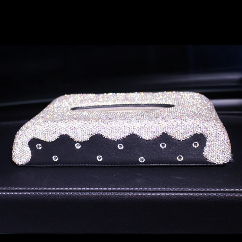 Car Diamonds Stars Tissue Box Cars Tray High-grade Full Diamond Swan Crown Crystal | Автомобили и мотоциклы