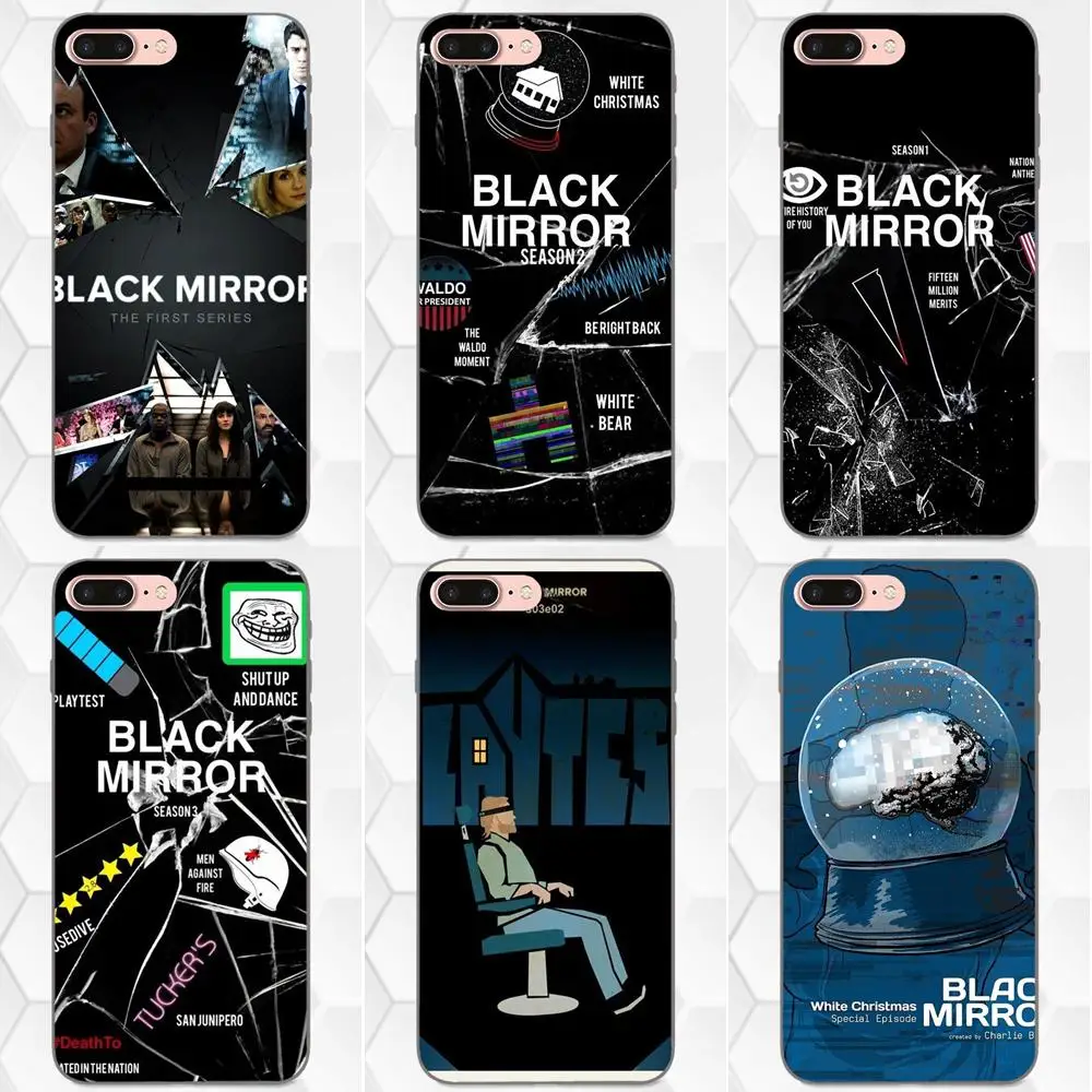 Чехлы с мягким принтом ТВ черные зеркальные сезонные постеры для Huawei Y3 Y5 II Y6 Y7 Y9 nova