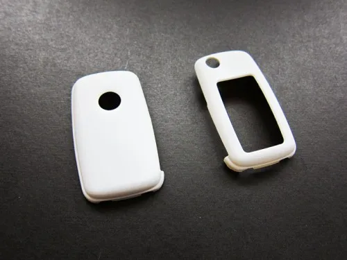 

Remote Flip Key Cover Case Skin Shell Cap Fob Protection White for VW MK6 SEAT SKODA