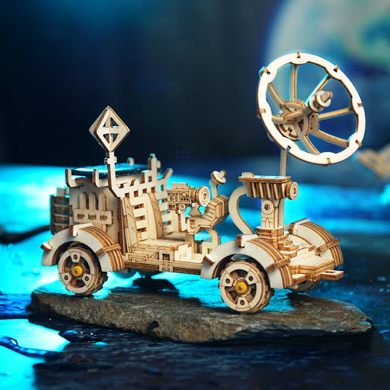 Robotime подвижная игрушка на солнечной энергии 3D головоломка DIY лазерная резка