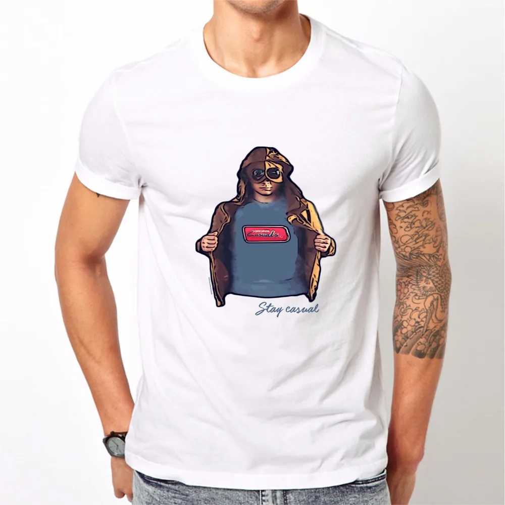 

New 2019 hip hop Cartoon Footballer Casuals 80s Awaydays Terrace Peace Gift Originals Gift Fan T shirt logo Summer T-Shirt Brand