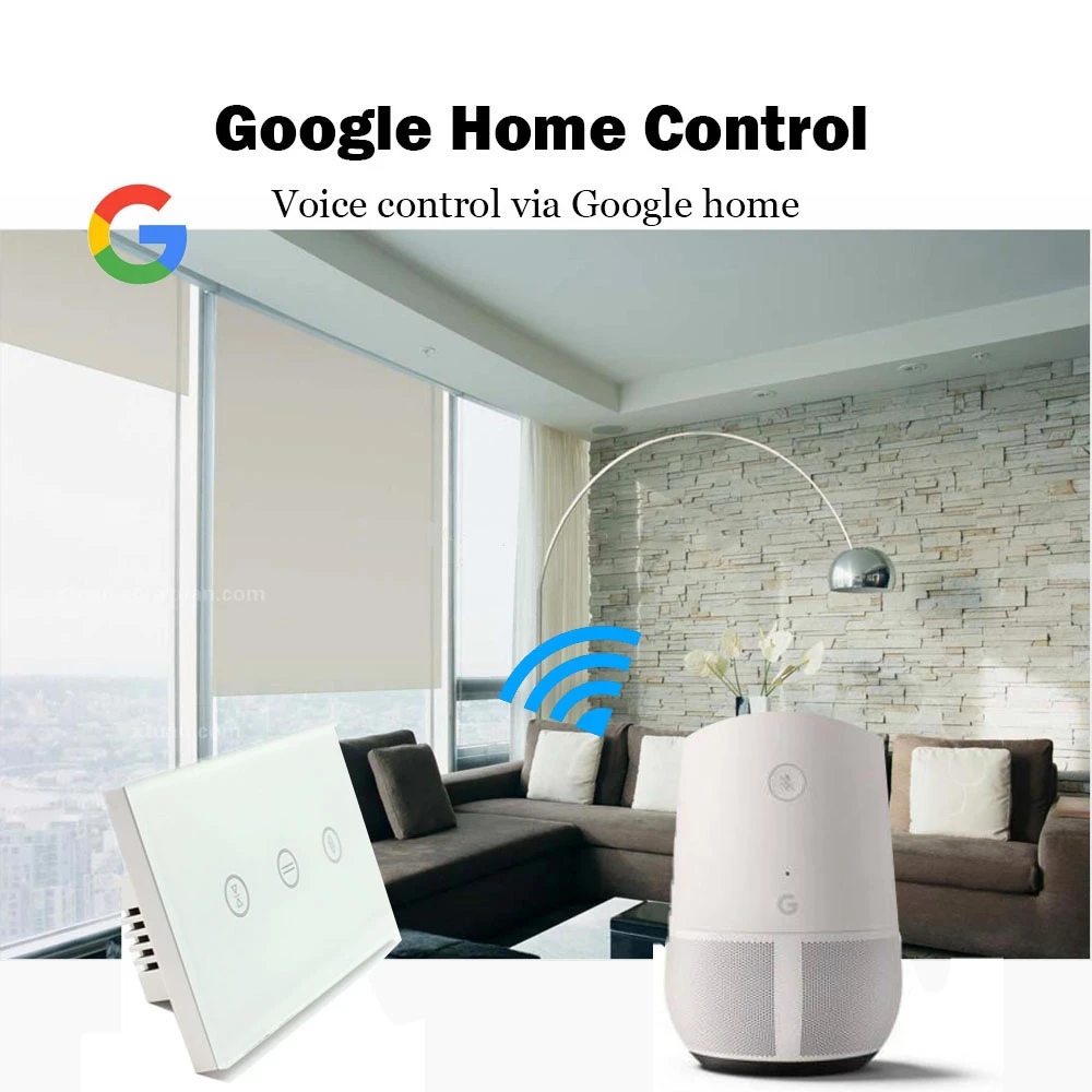 Американские беспроводные переключатели управления для штор работают с Google/Alexa