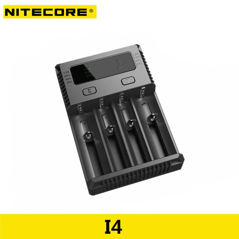 Новинка зарядное устройство Nitecore I2 I4 Digi ЖК дисплей интеллектуальная схема литий