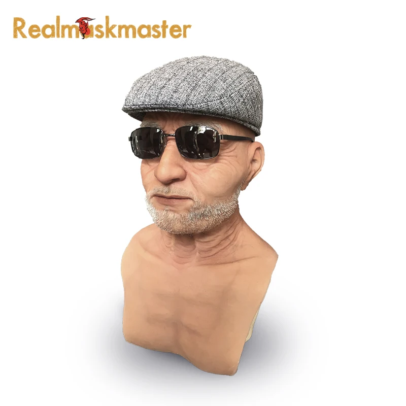 Realmaskmaster вечерние принадлежности силикон для взрослых маска лица пожилых людей