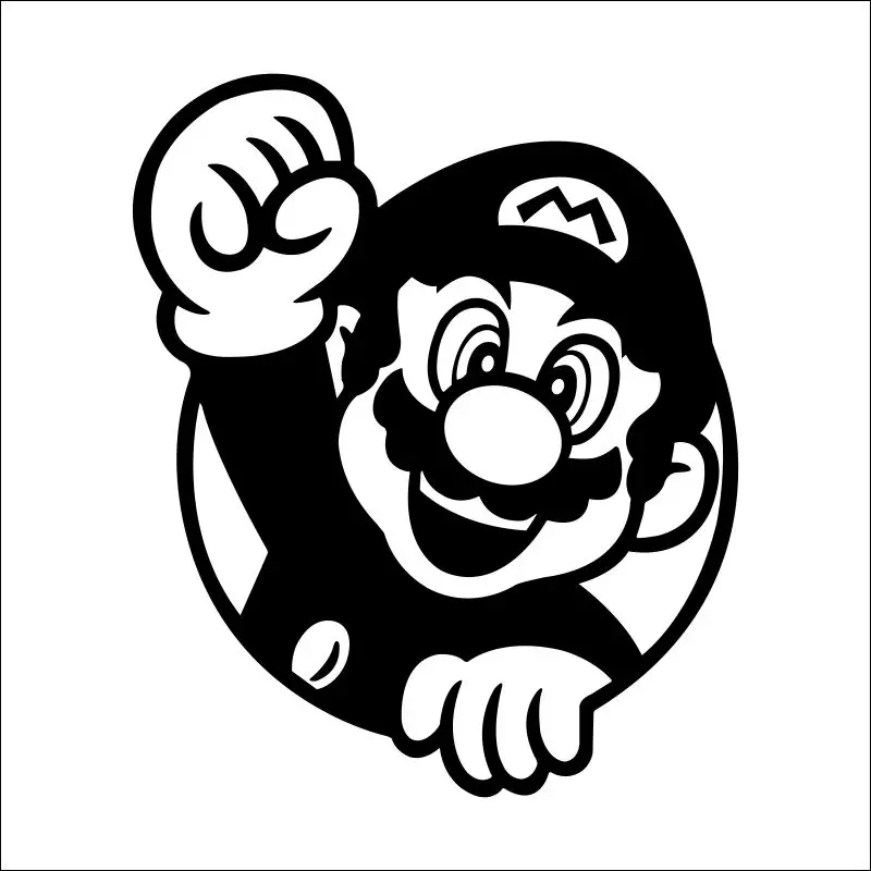 Manija del juego etiqueta Супер Марио геймерская наклейка плакаты игровой тематики геймер