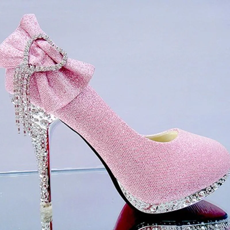 pink 9cm Новинка года; женская обувь для вечеринок; пикантные женские туфли-лодочки на высоком каблуке; женские свадебные туфли на тонком каблуке; стразы; туфли на высоком каблуке; YX722 - Цвет: pink 9cm
