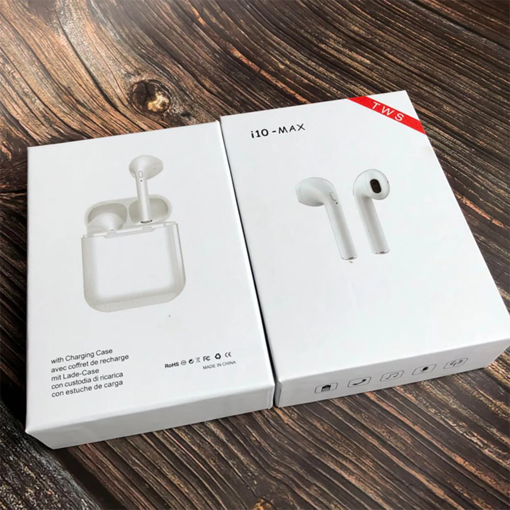 i10 Max TWS Bluetooth headset Wireless earphones Double Earbuds headphone With Charging Box for all smart phone | Электроника