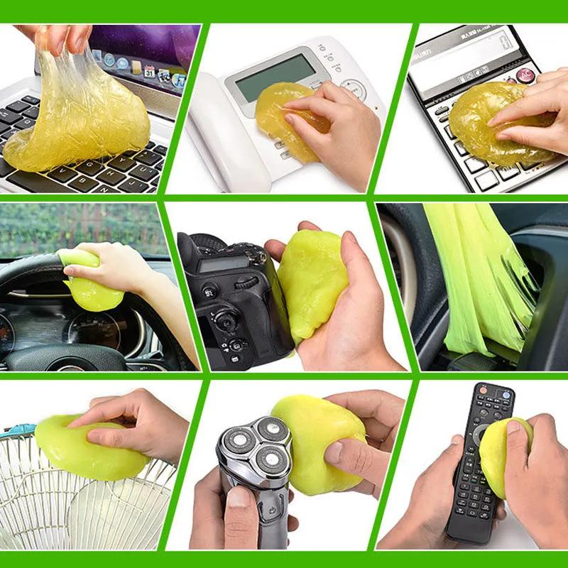 3Pcs Dust Cleaner Tool Magic Sticky Compound Super Clean Gel for Computer Car Keyboard RT99 | Дом и сад