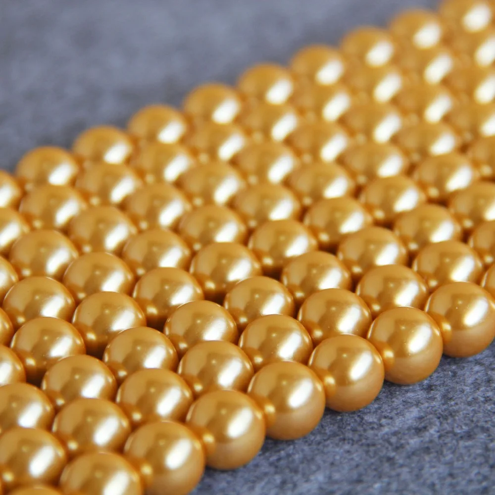 2021 новый для ожерелье и браслет ювелирные изделия 12 мм Жемчуг с желтой раковиной