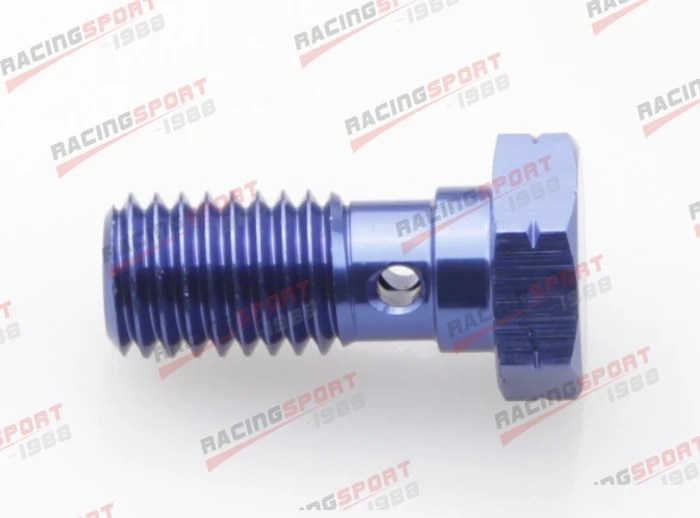 

Banjo Bolt M10 x 1.0 Aluminium Banjo Bolt Brake caliper Adaptor blue/black