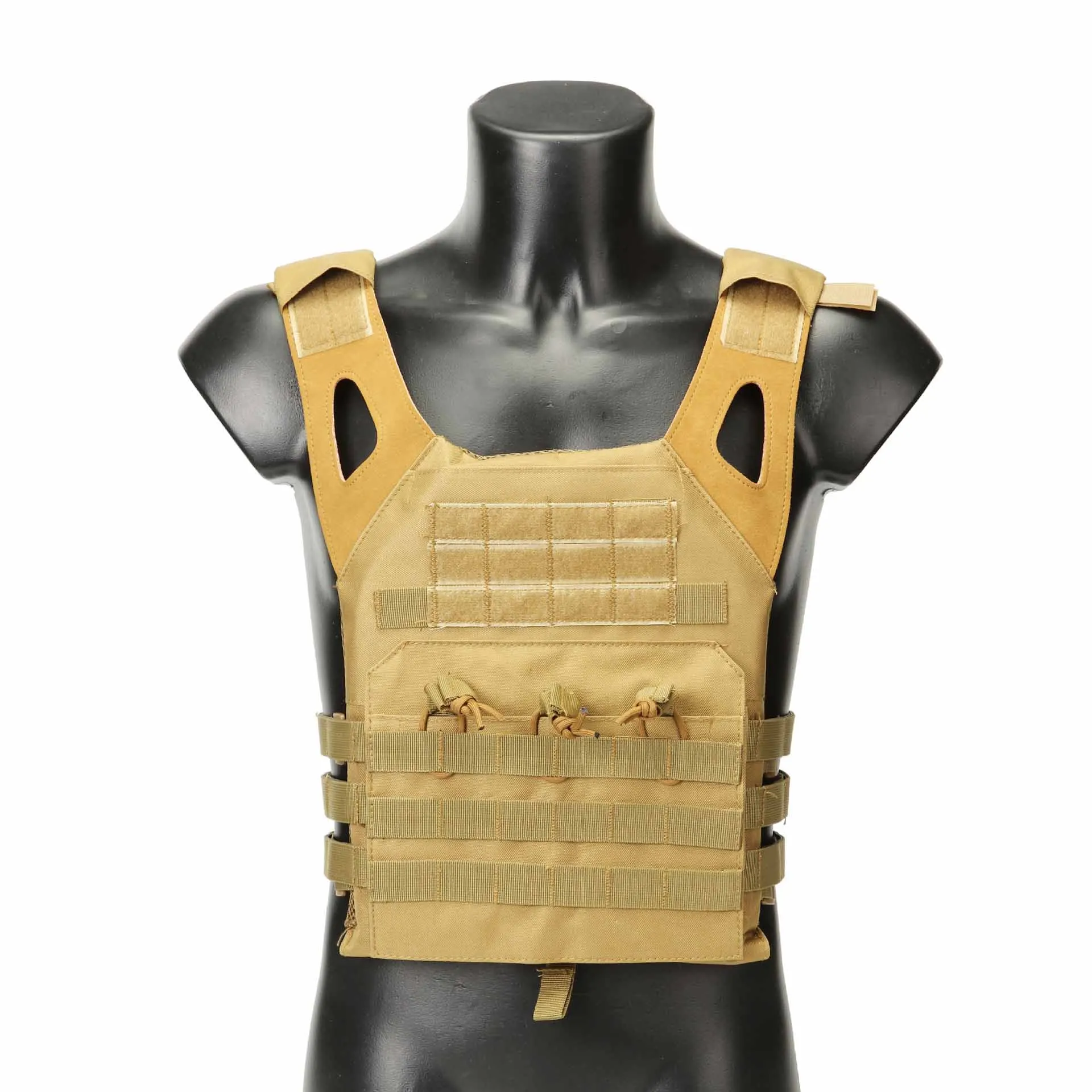 Khaki Охотничий военный тактический жилет Регулируемый корпус Molle Armor охотничий JPC жилет страйкбол боевое тактическое снаряжение - Цвет: Khaki