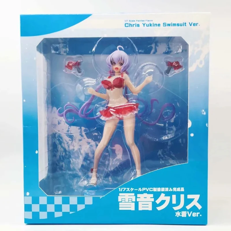 9 &quotАниме Symphogear AXZ Yukine Chris купальник Ver. 1/7 шкала в коробке 22 см ПВХ фигурка