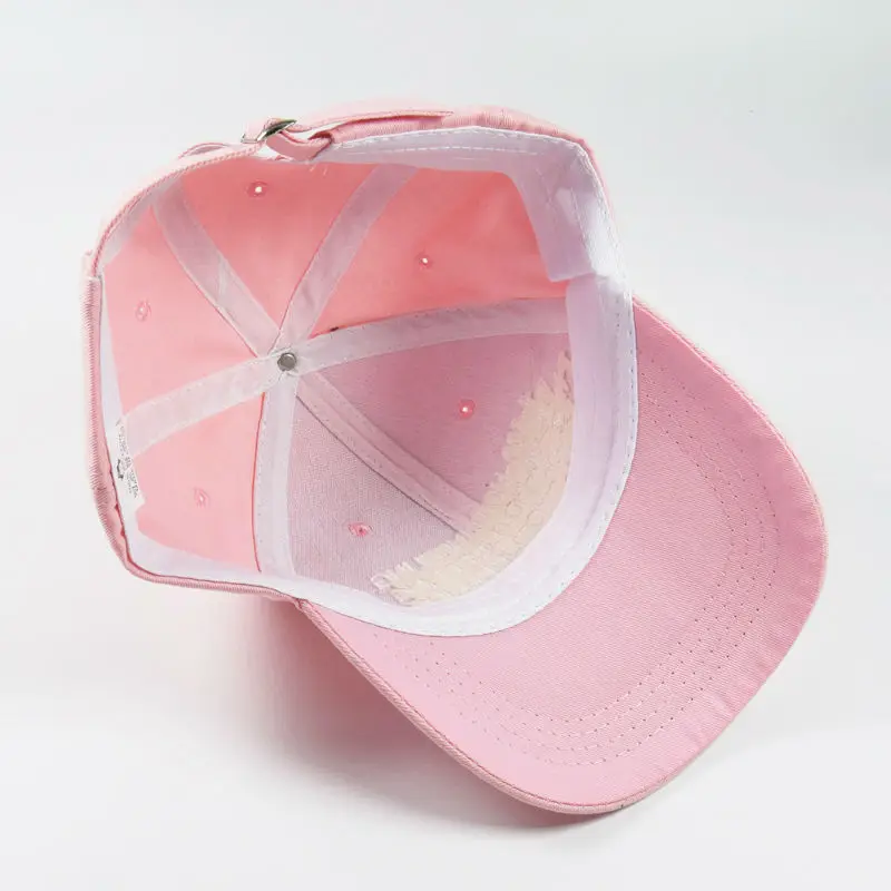 Розовая бейсболка с надписью вышитые хлопковые спортивные кепки Snapback можно
