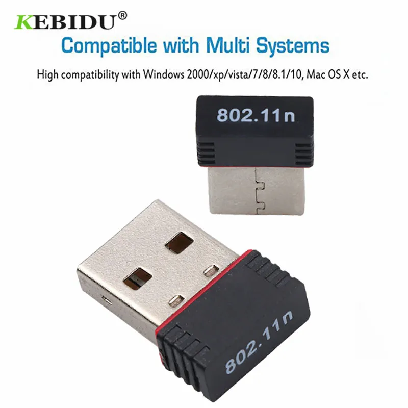 Kebidu Mini 150M 150 Мбит/с USB WiFi приемник беспроводная сетевая карта LAN адаптер для