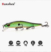 Banshee 90 мм 10 г холодная палочка плавающая приманка для рыбалки MNNW35 погремушка звук жесткая приманка-Воблер для басов Jerkbaits Minnows