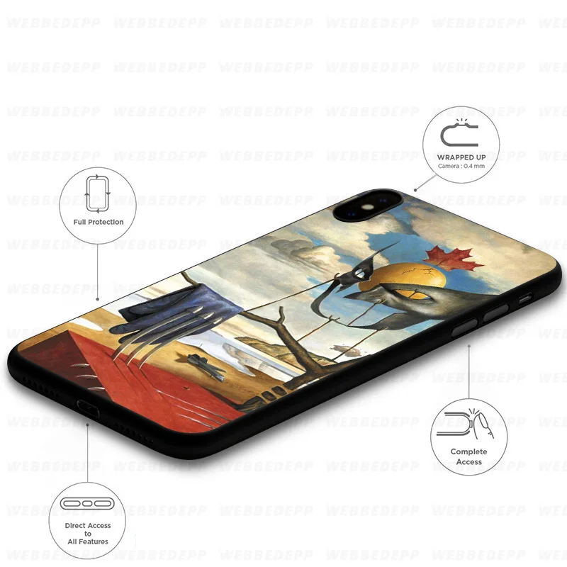 WEBBEDEPP Alvador Dali Мягкий силиконовый чехол для iPhone 11 Pro Xr Xs Max X или 10 8 7 6 6S Plus 5 5S SE Case |