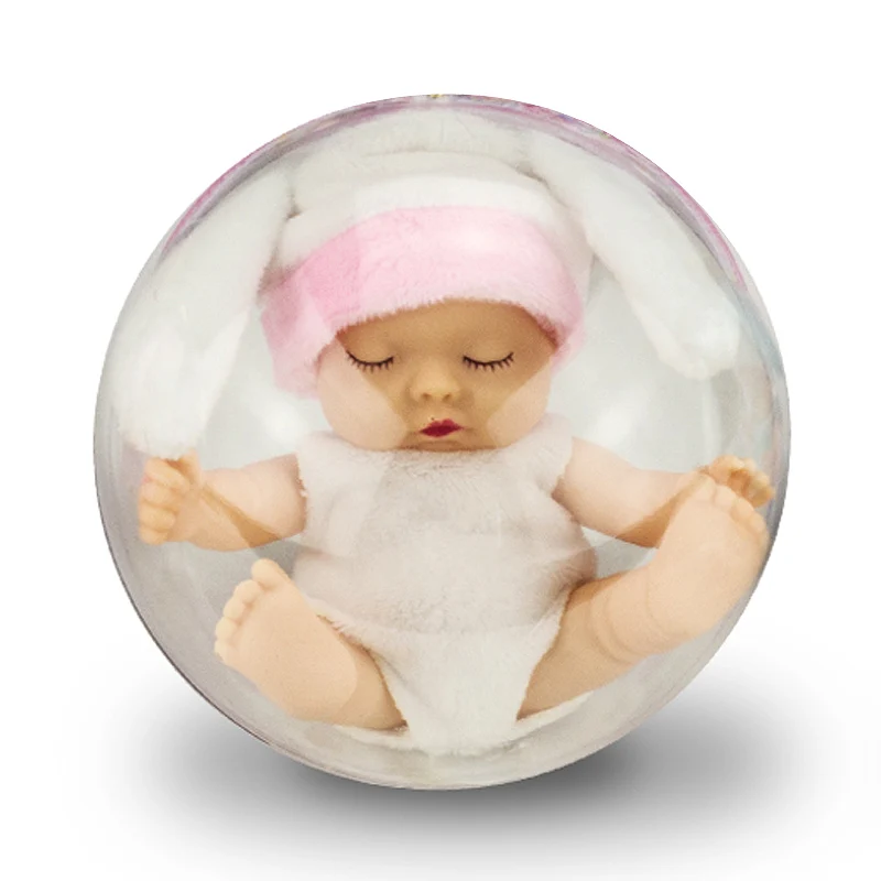 Спящий ребенок ручной работы реалистичные Reborn Bebe кукла мяч игрушка для детей защитная оболочка прекрасный ребенок девочка мальчик куклы силиконовая принцесса
