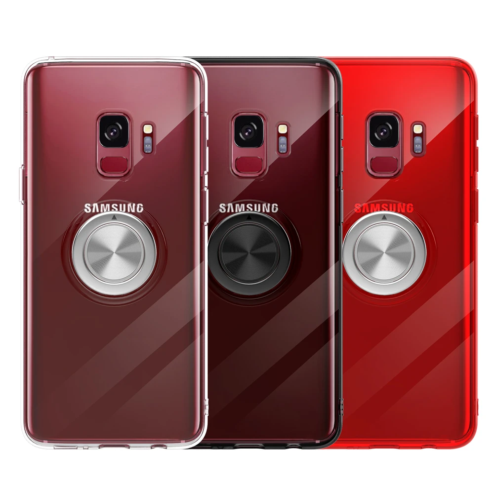 

Soft Transparent Ring For Samsung S8 Case Phone Case For Samsung Galaxy S8, S8 Plus S8Plus Holder Magnetic Car Silicone Etui
