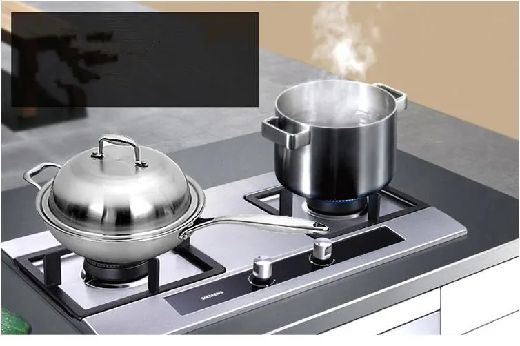Germany Tecnical Food Grade 28CM 18/10 Stainless Steel 5-Ply Non-Coating Non-stick Wok Frypan | Дом и сад