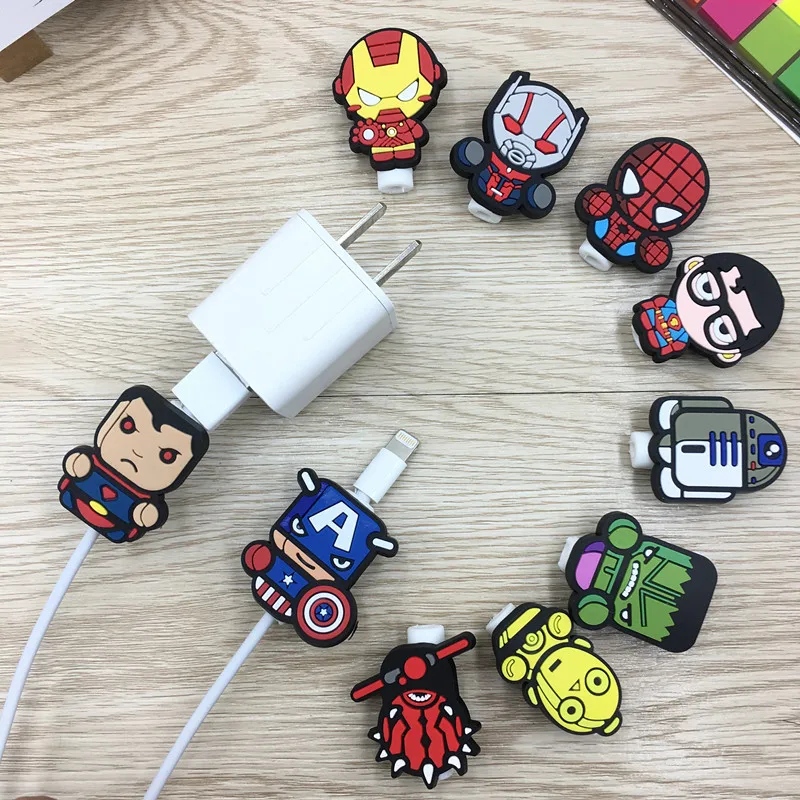 Мультяшная защита для кабеля USB органайзер передачи данных устройство