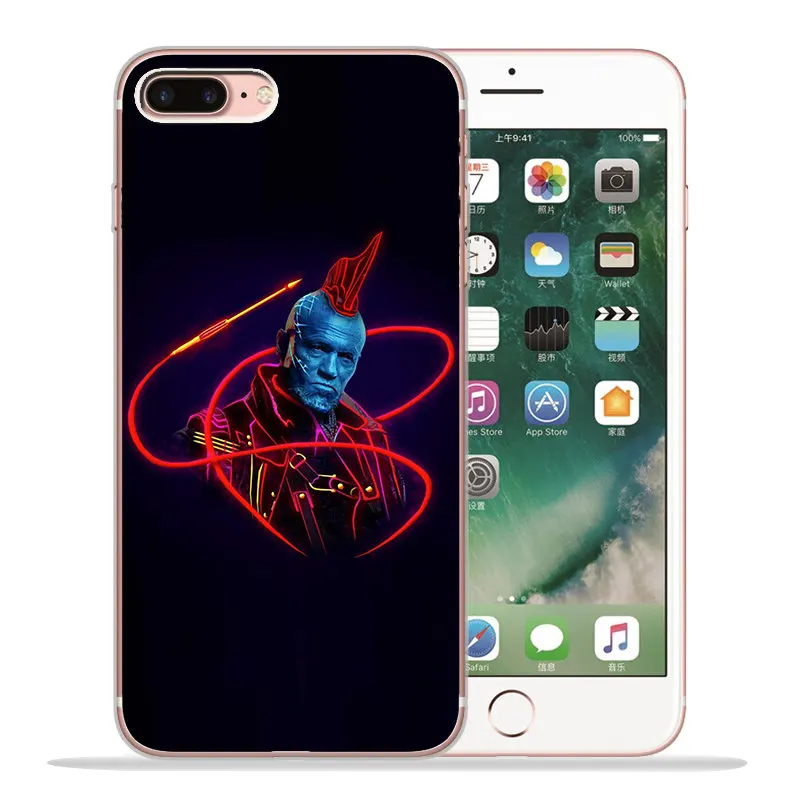 Роскошный чехол Marvel для iPhone X, XR, XS, Max, 5, 5S, SE, 6, 6 S, 7, 8 Plus, силиконовый чехол, чехол, Capinha Etui, Железный человек, Тор, ракета